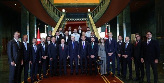 Süper Lig'e Yükselen Takımlar Erdoğan'la Buluştu